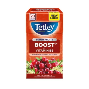 Tetley Super Fruits Boost Cranberry & Elderflower