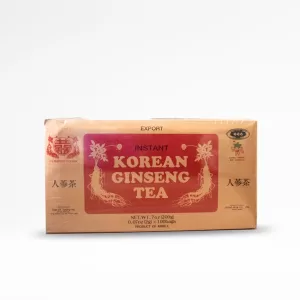 Instant Korean Ginseng Tea - tea packaged in box. 200g, 100 bags